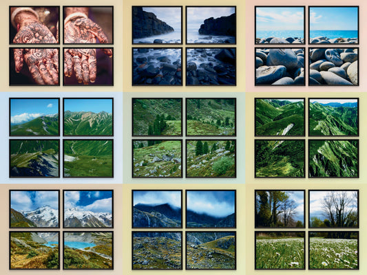 Landschaften-Berge-Meer-Split-Fotografie (Bundle)