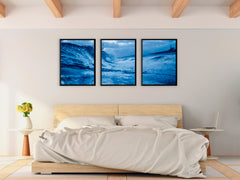 Lavender-Sea Waves-Animals-Triptych-Photography (Bundle)