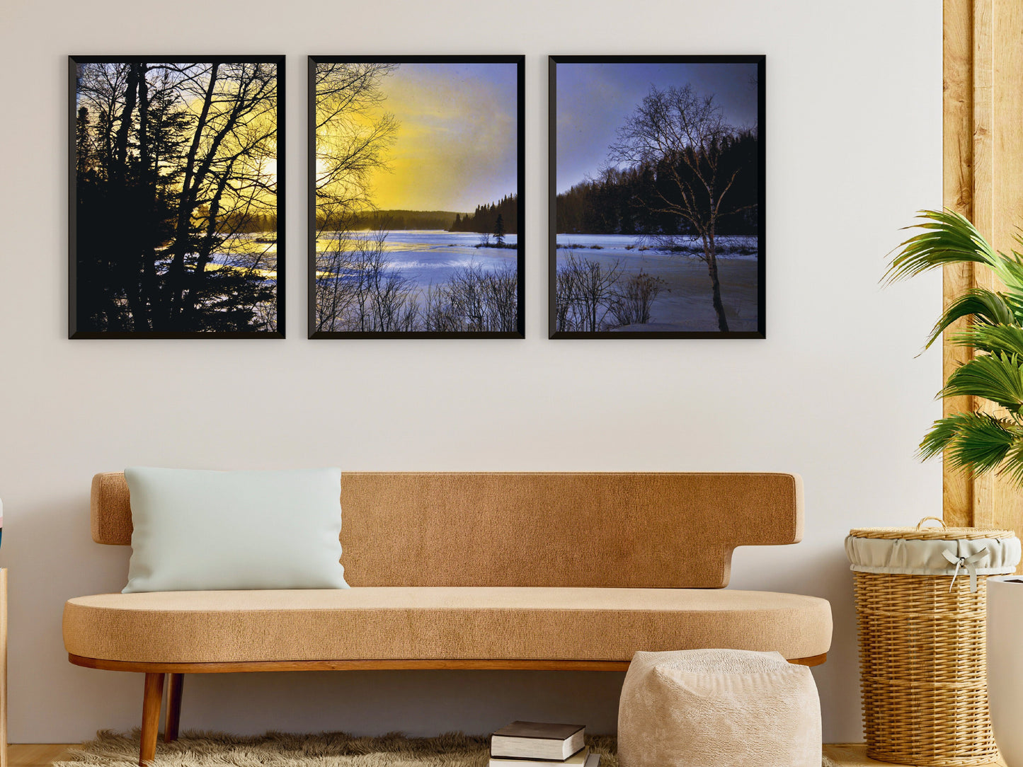 Wald-See-Meer-Bach-Triptychon-Fotografie (Bundle)