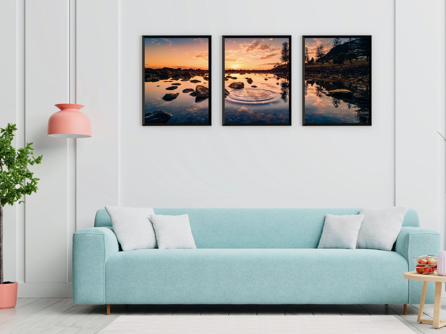 Berge-See-Meer-Triptychon-Fotografie (Bundle)