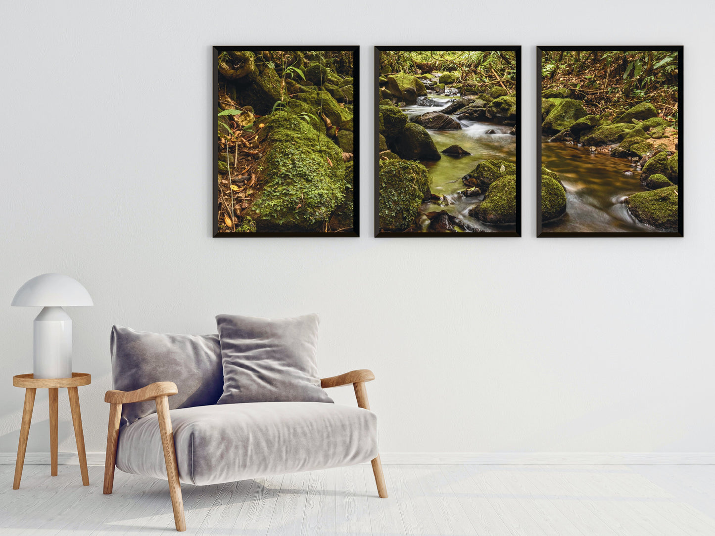 Wald-See-Meer-Bach-Triptychon-Fotografie (Bundle)