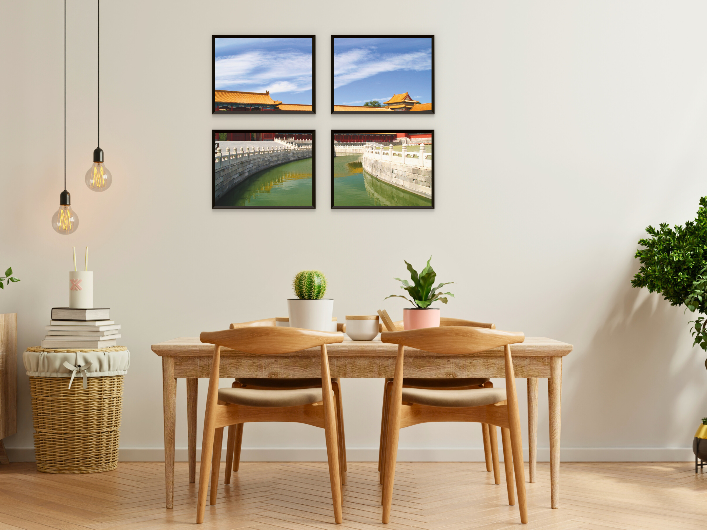 Landschaft-Asiatische Kultur-Split-Fotografie (Bundle)