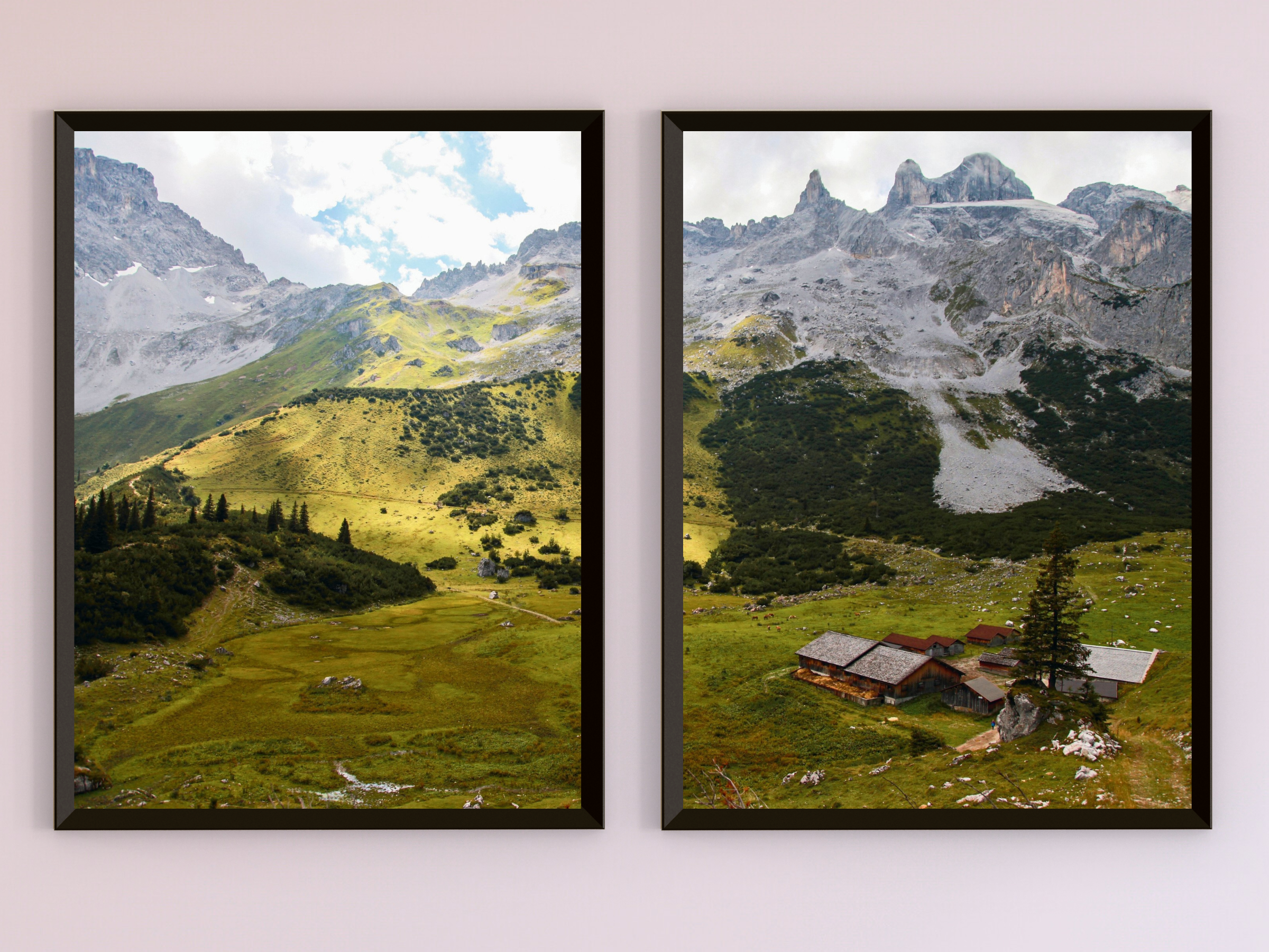 auf der Alm in den Bergen-Split-Fotografie