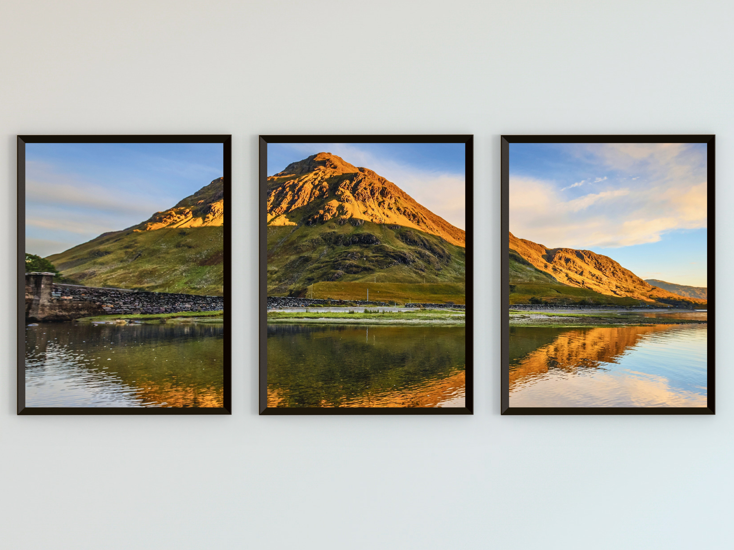Bergstille-Triptychon-Fotografie