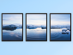 Ice Landscape-Triptych-Photography