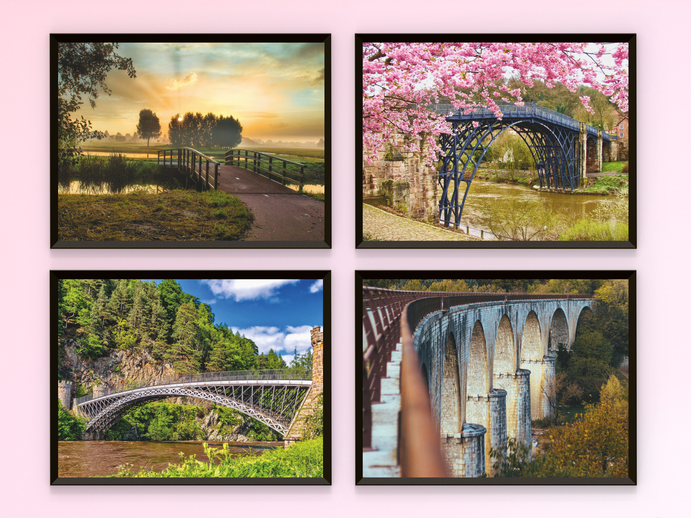Bridge Landscapes - Colorful Nature Print