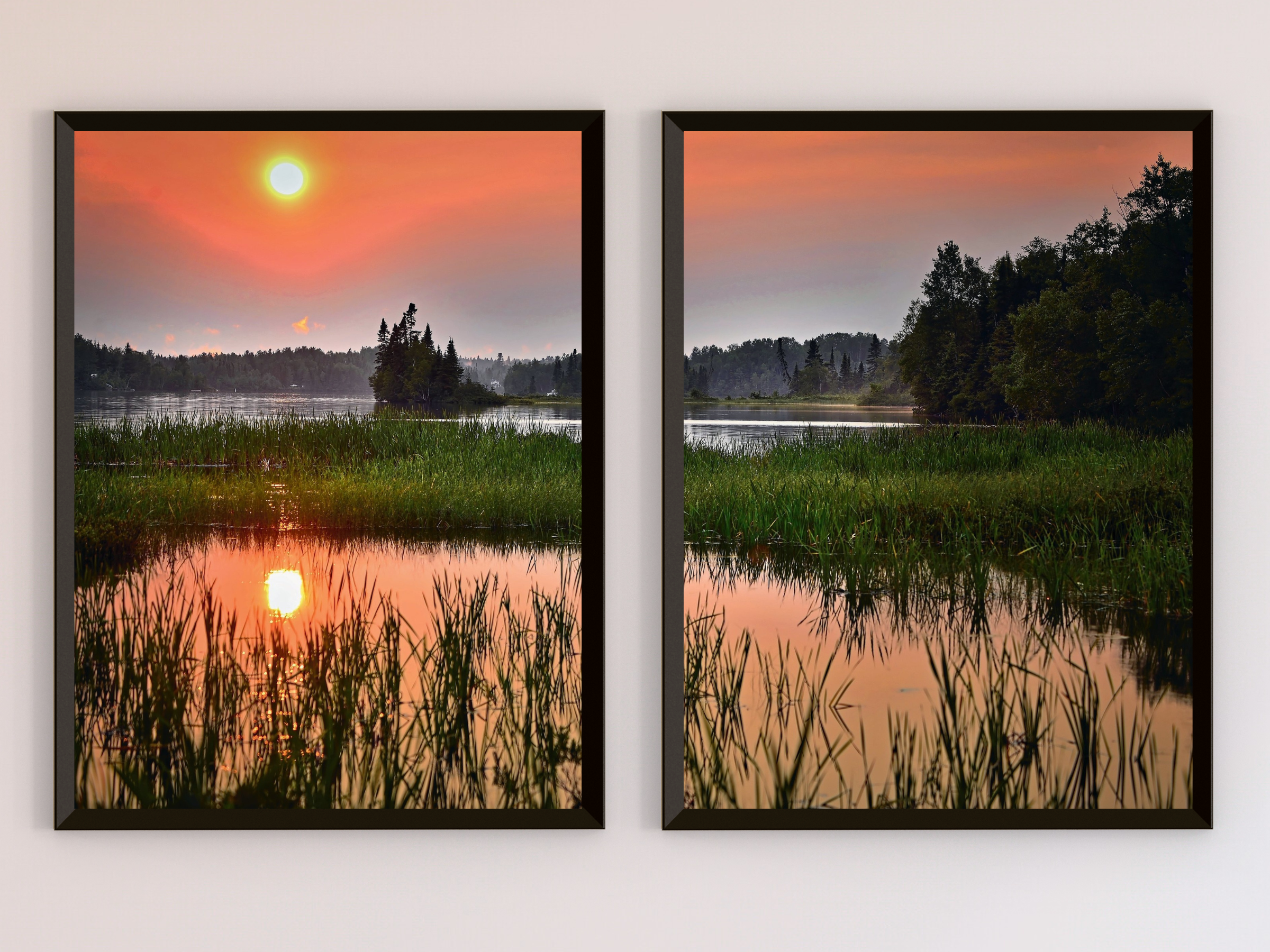 Sunrise over Lake-Split-Photography