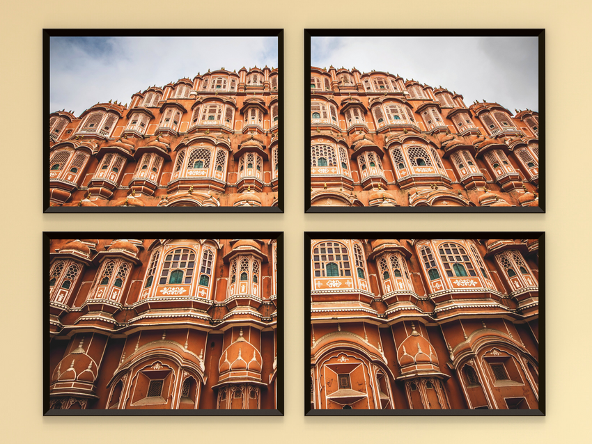 Palast der Winde (Hawa Mahal)-Split-Fotografie