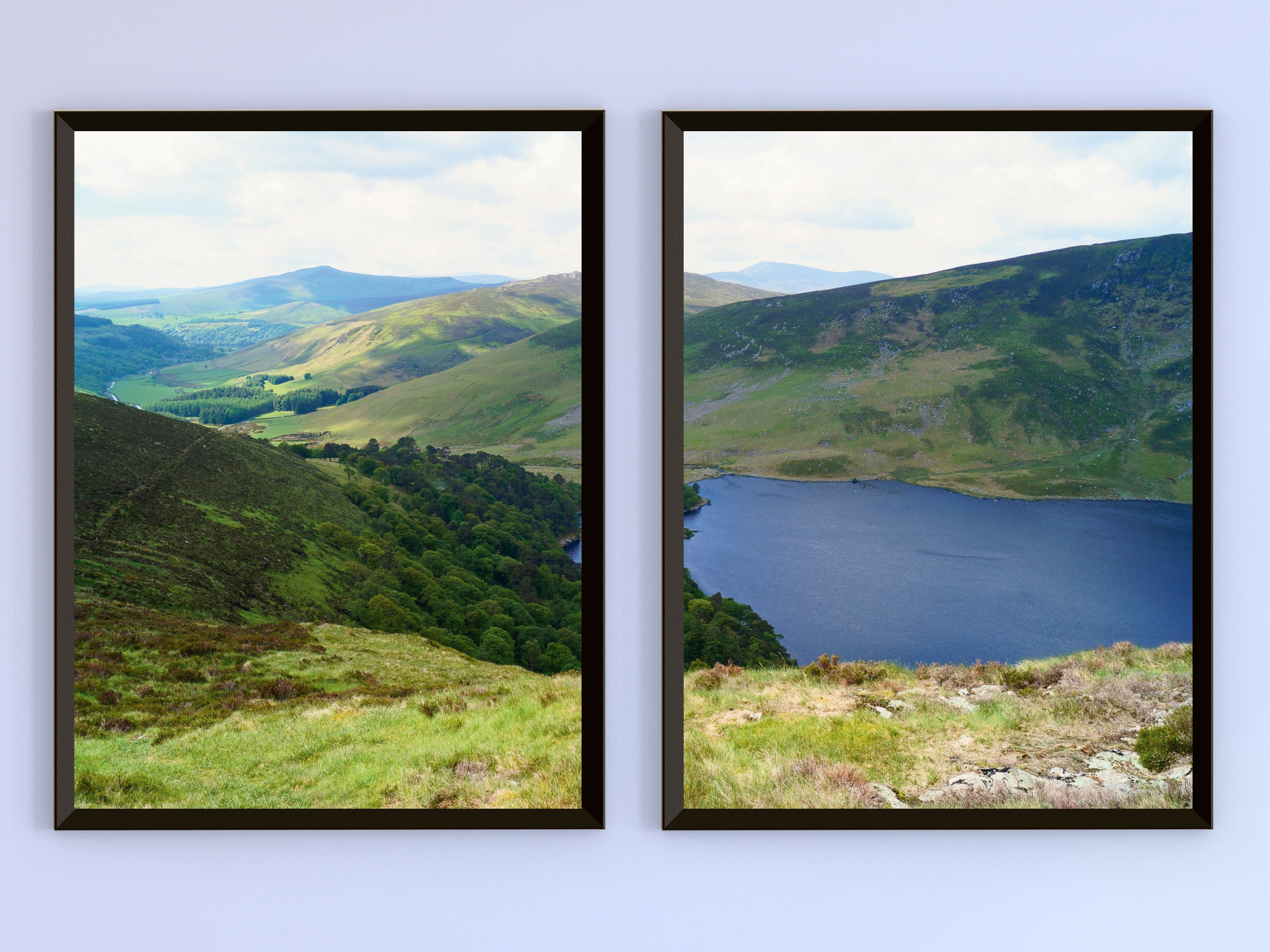 Hügellandschaft-Split-Fotografie