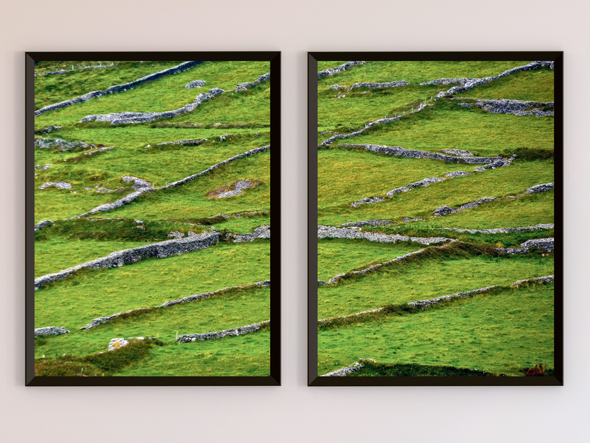 Weidebegrenzung in Irland-Split-Fotografie