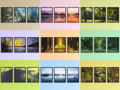 Forest-Lake-Sea-Stream-Triptich-Photography (Bundle)