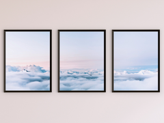 über den Wolken-Triptychon-Fotografie