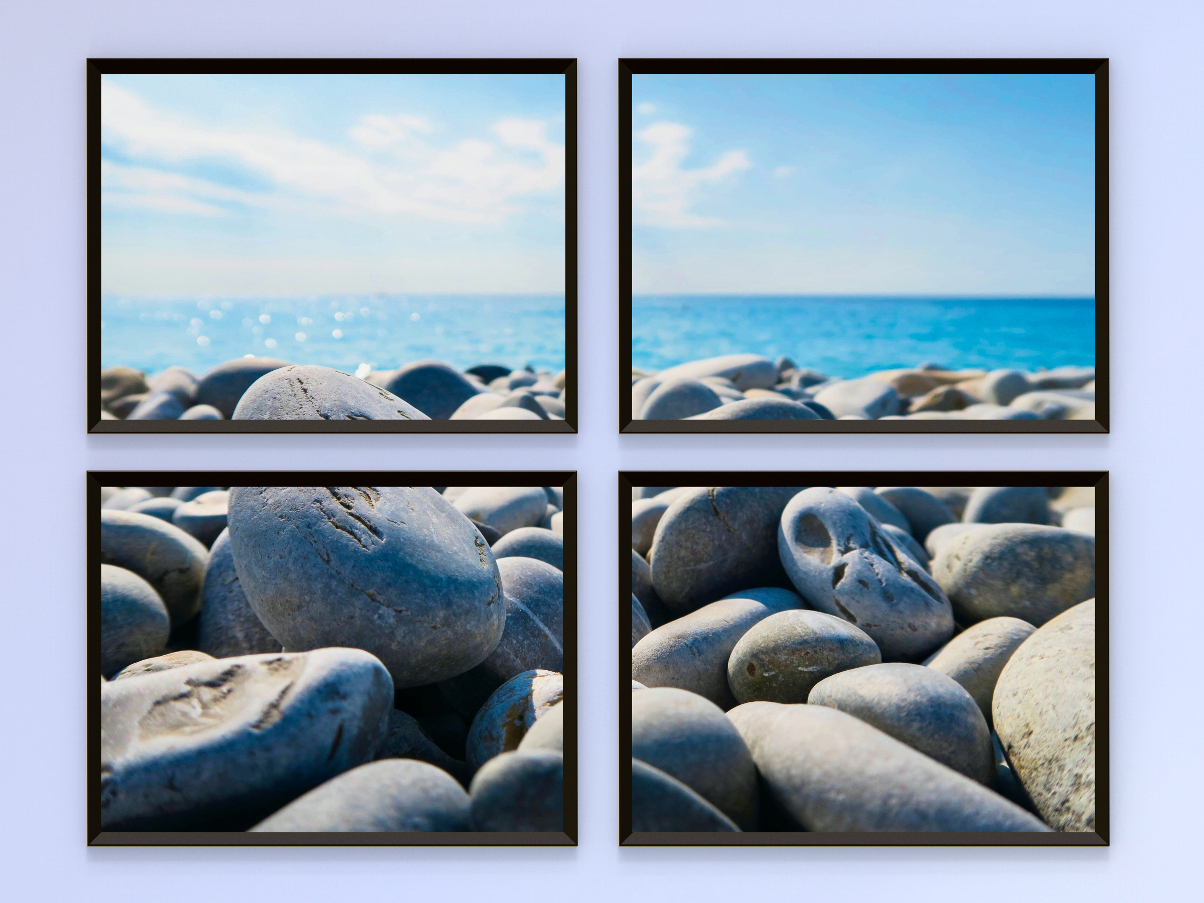 steiniger Meeresblick-Split-Fotografie