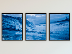 Storm at the Beach - Triptych Photography