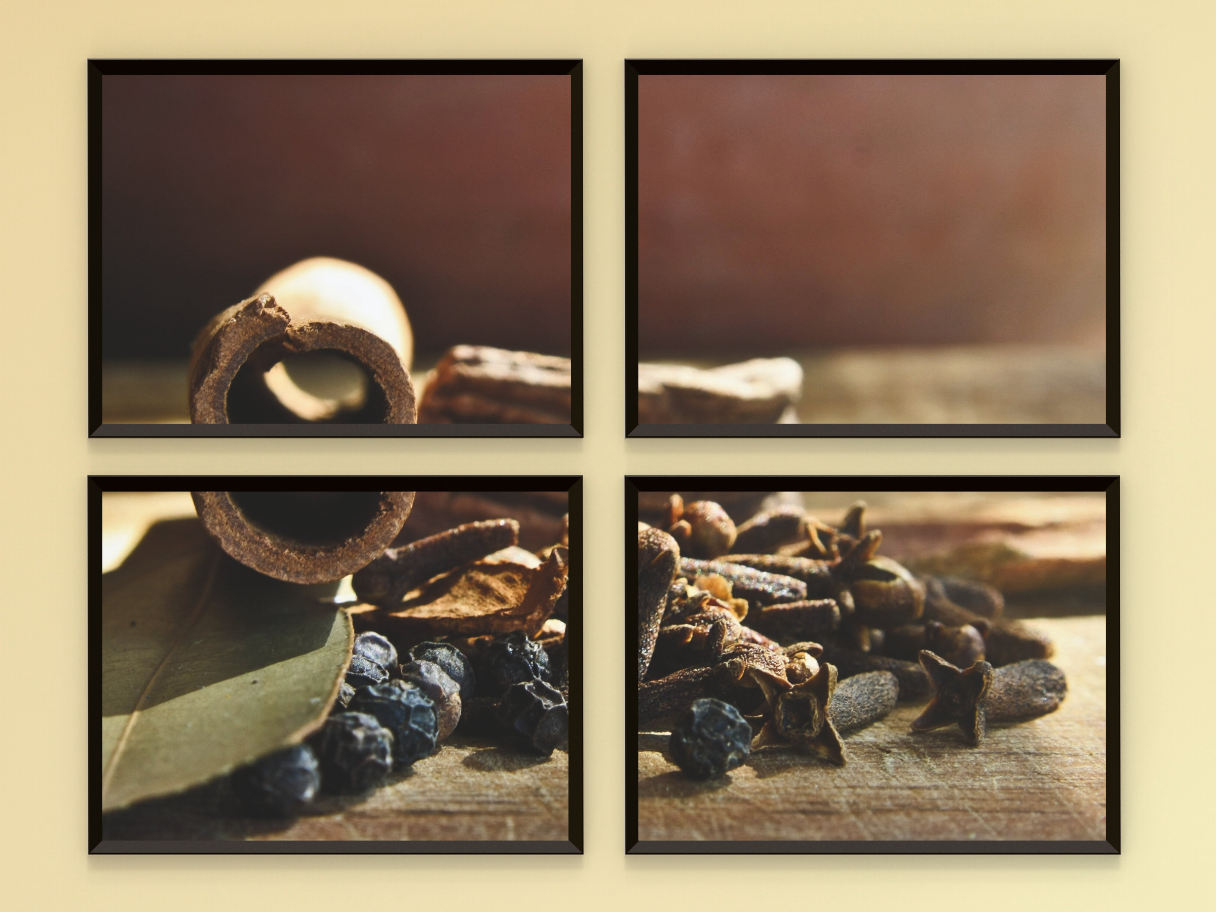 Gewürze-Split-Fotografie