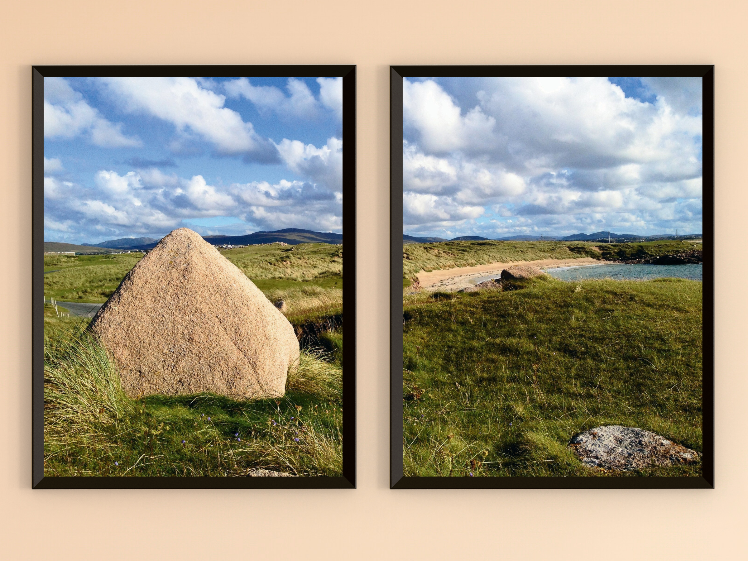 Findling in der Küstenlandschaft-Split-Fotografie