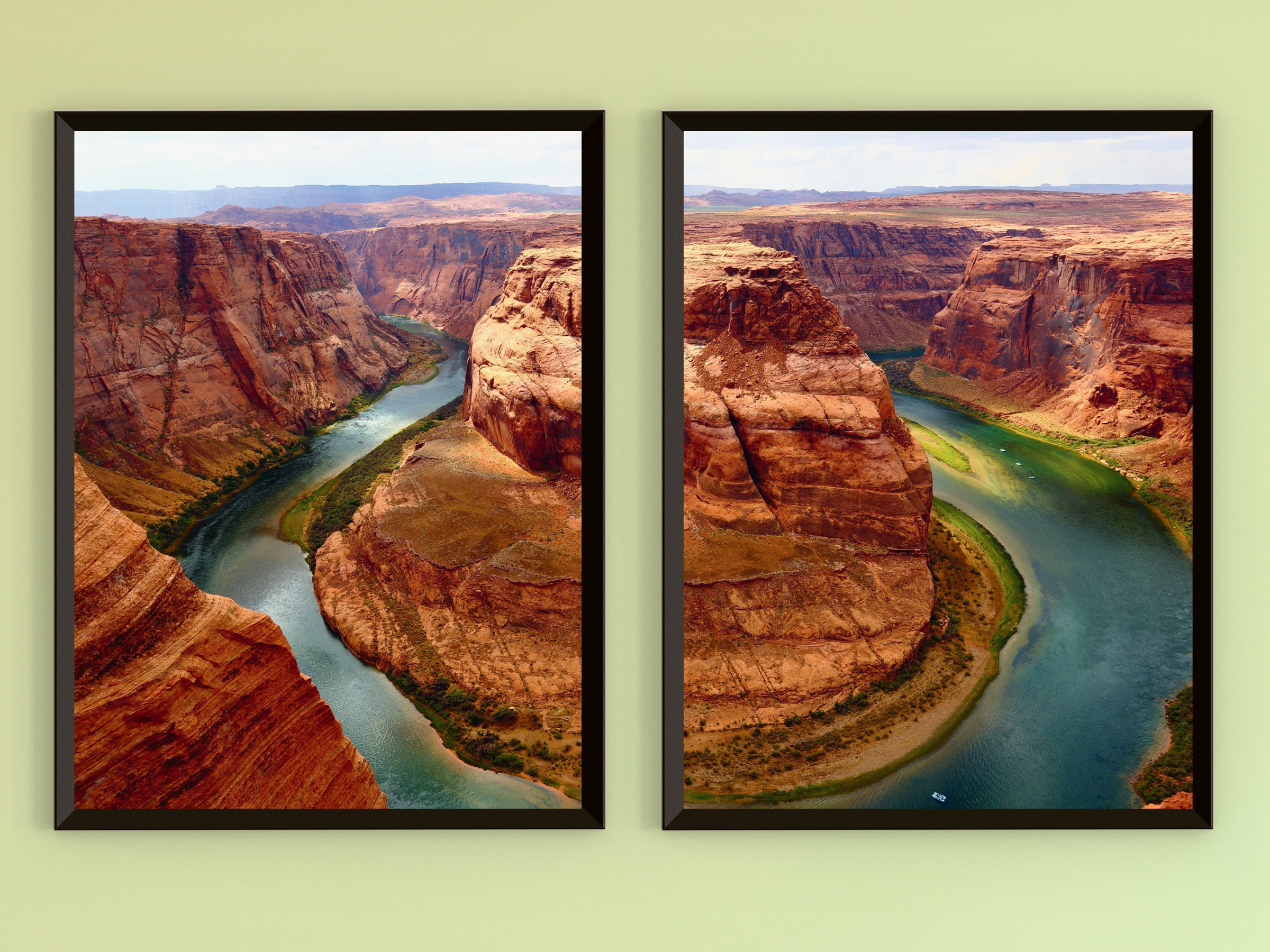 Blick auf den Horseshoe Bend-Split-Fotografie