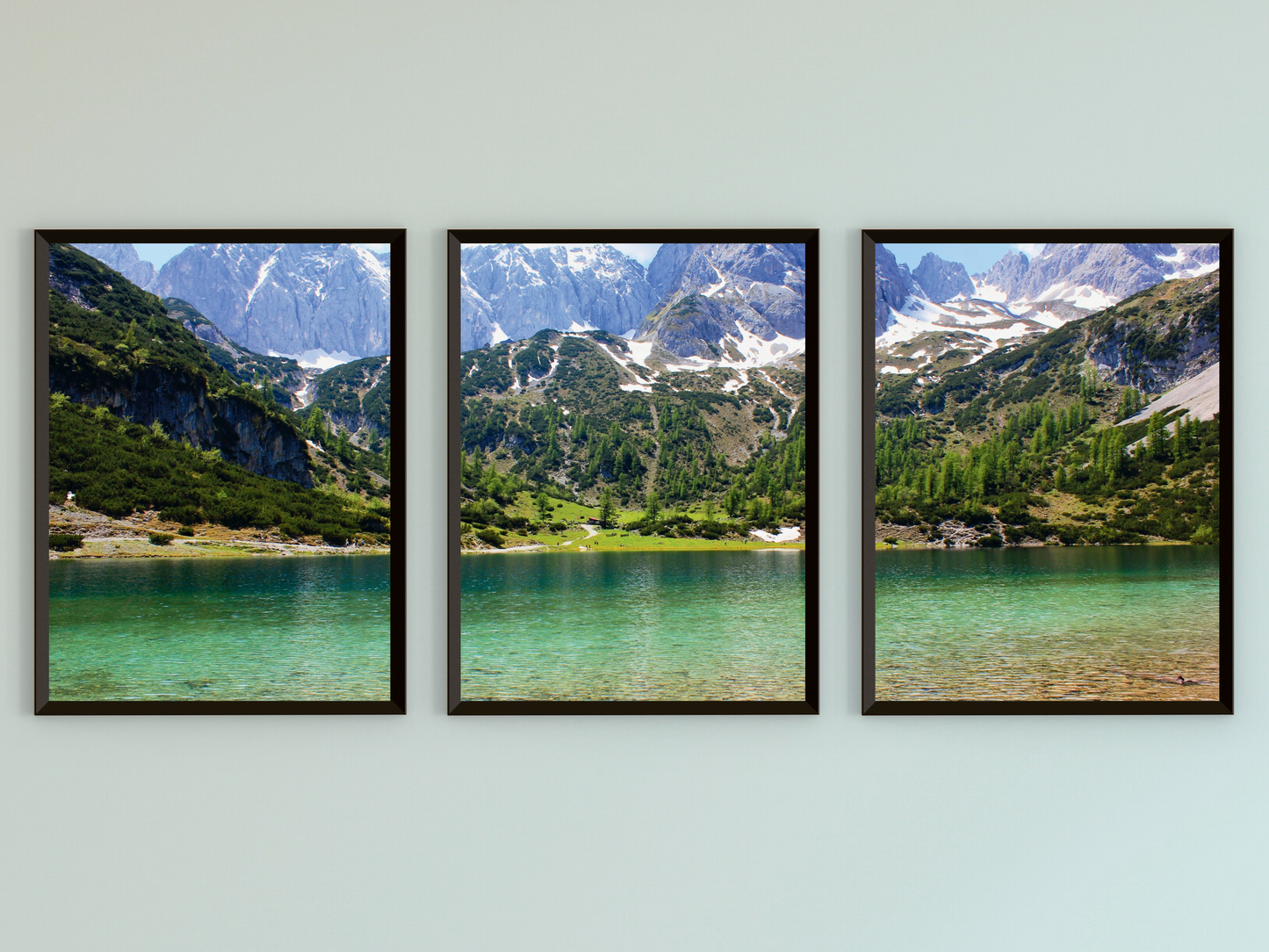 Bergsee-Triptychon-Fotografie