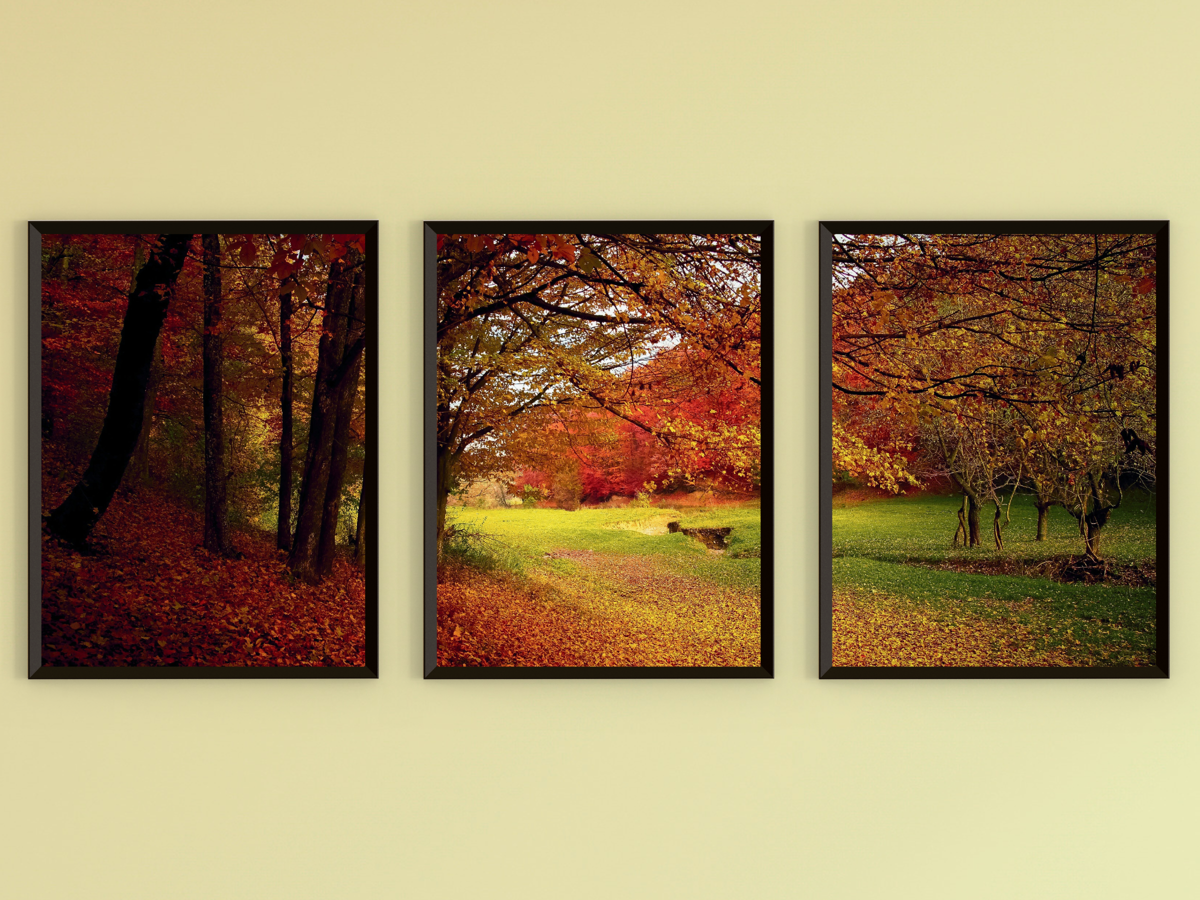 Herbstruhe-Triptychon-Fotografie