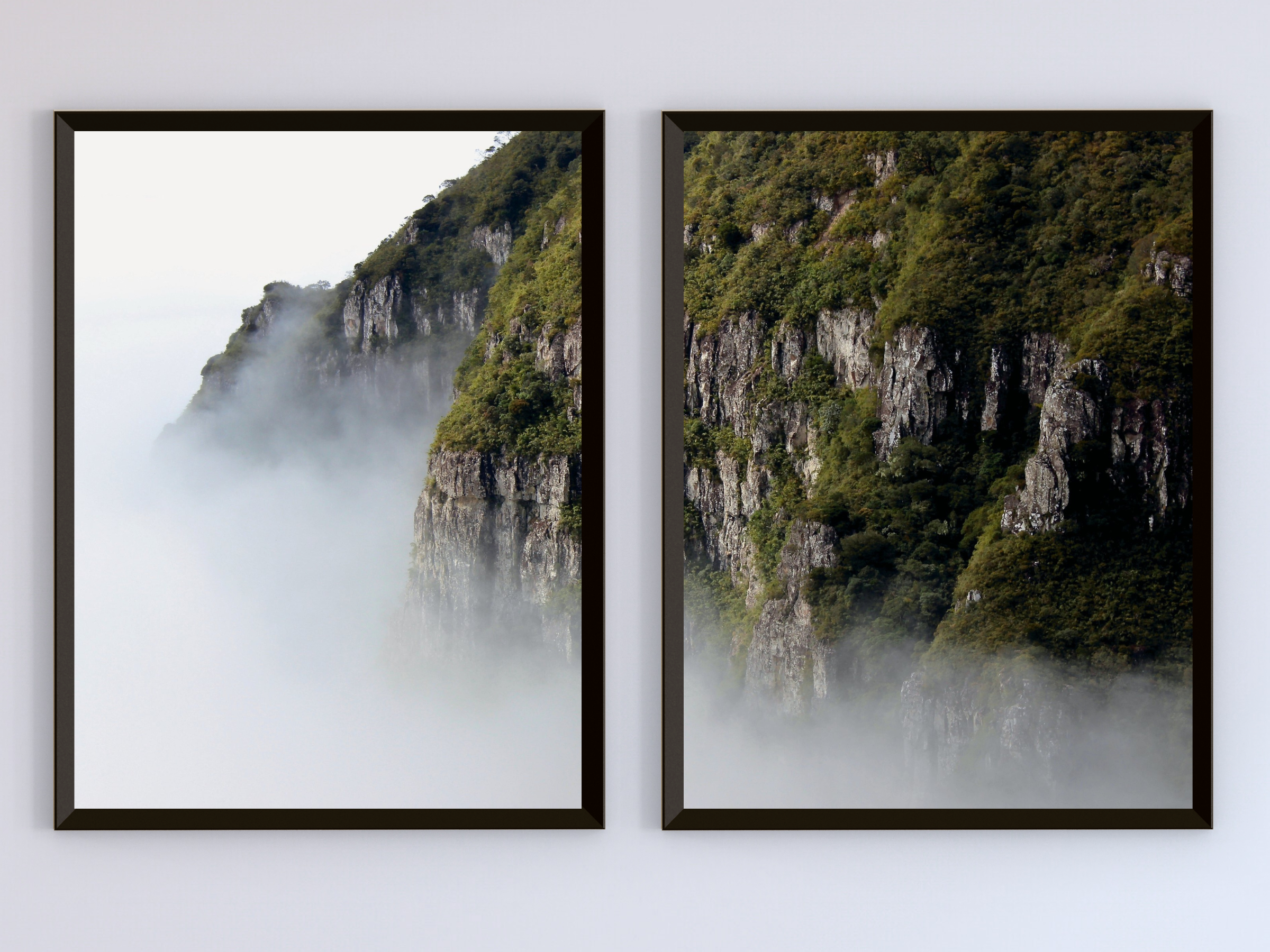 Mountain in the Fog-Split-Photography