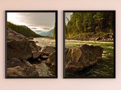 Gebirgsfluss-Split-Fotografie