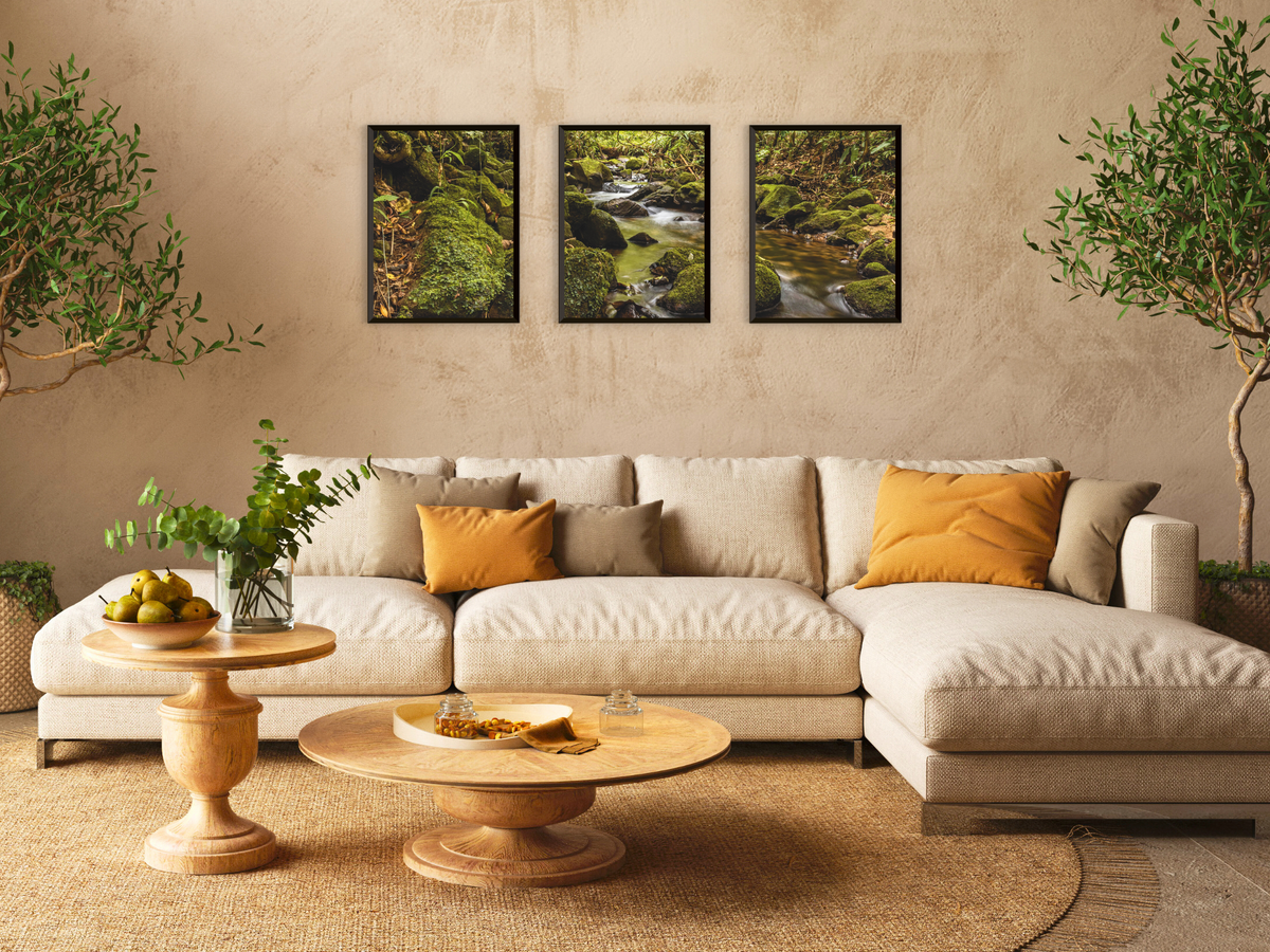 Bach im Herbst-Triptychon-Fotografie