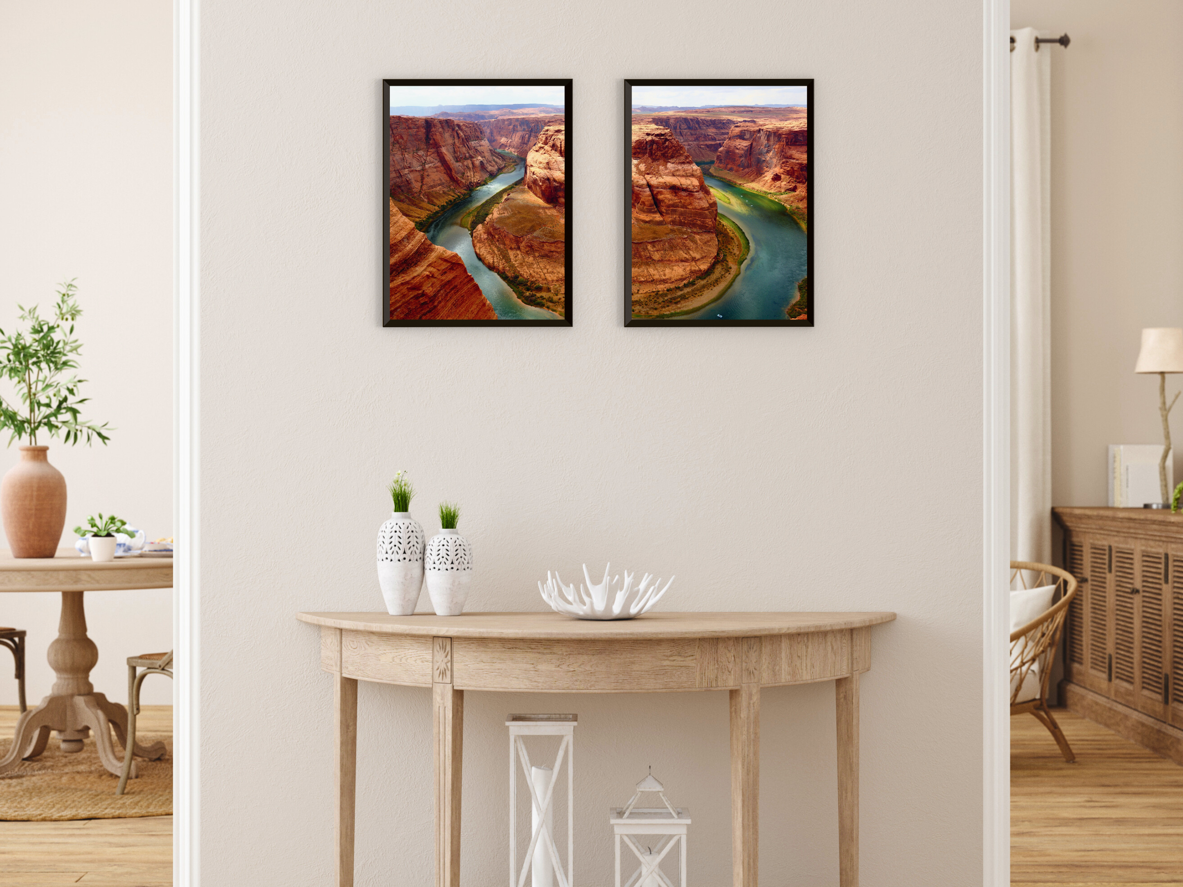 Blick auf den Horseshoe Bend-Split-Fotografie