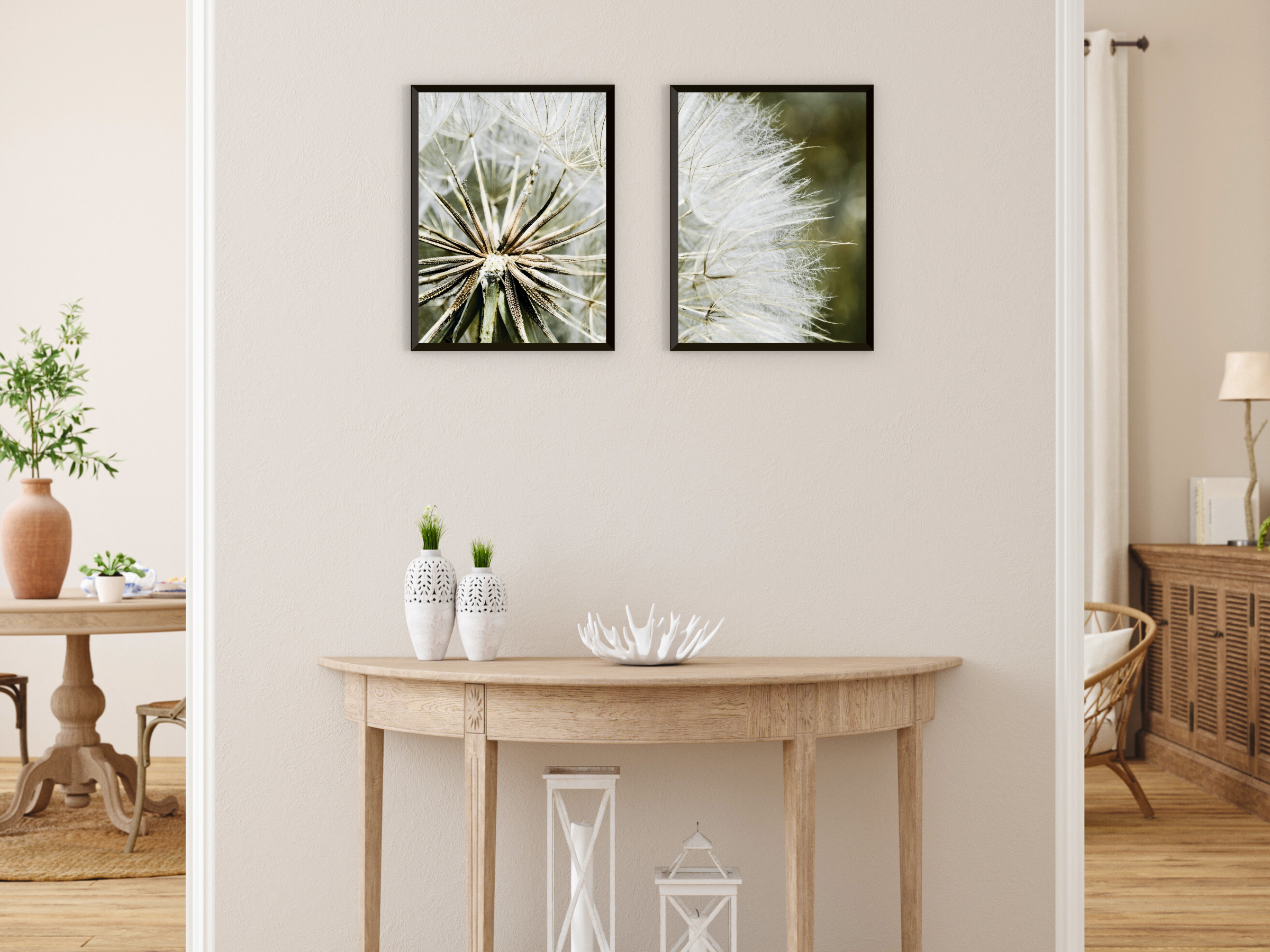 photographie de pissenlit divisée