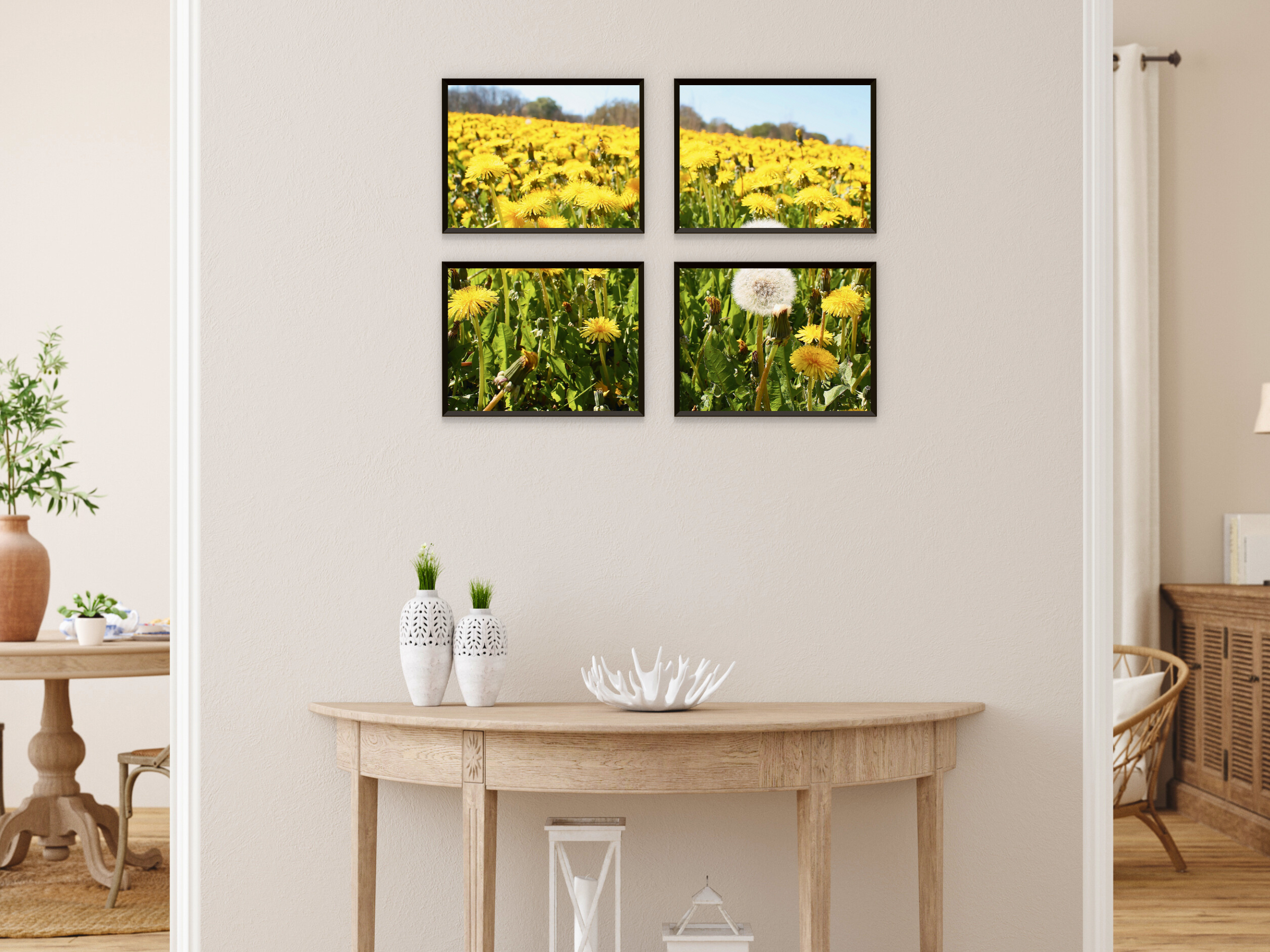 Butterblumenfeld-Split-Fotografie