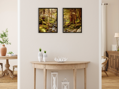 Waldbach im Herbst-Split-Fotografie