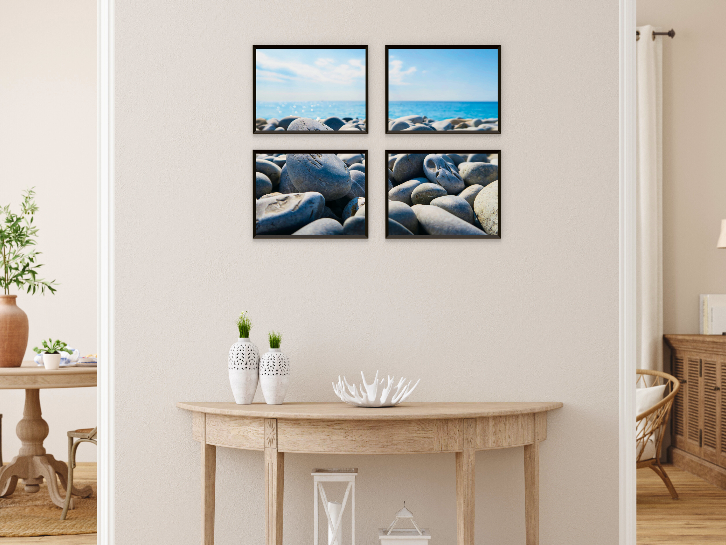 photographie de Split avec vue sur la mer rocheuse