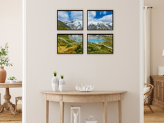 Snow on the Mountains-Split-Photography