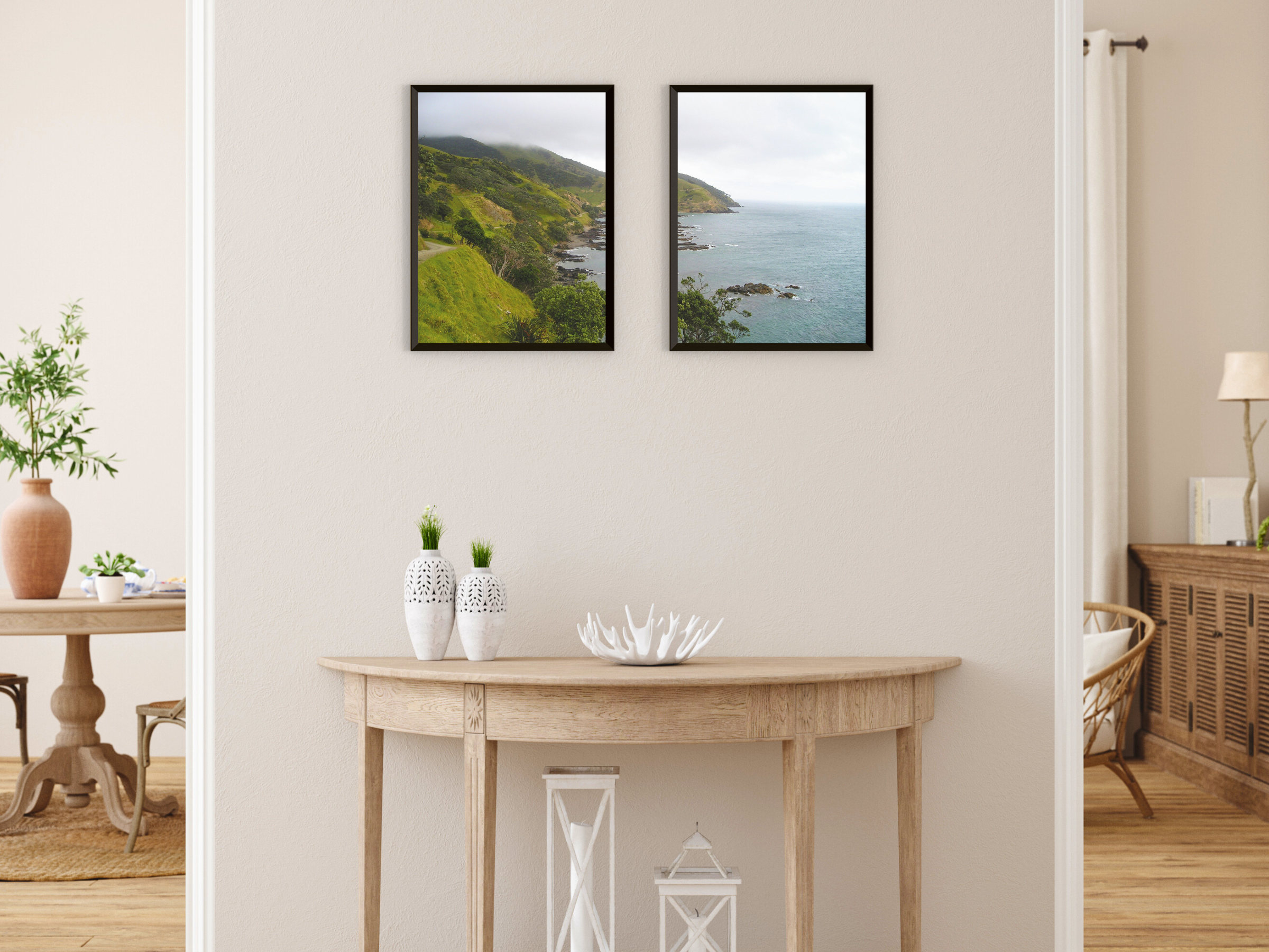 grüne Küstenlandschaft-Split-Fotografie