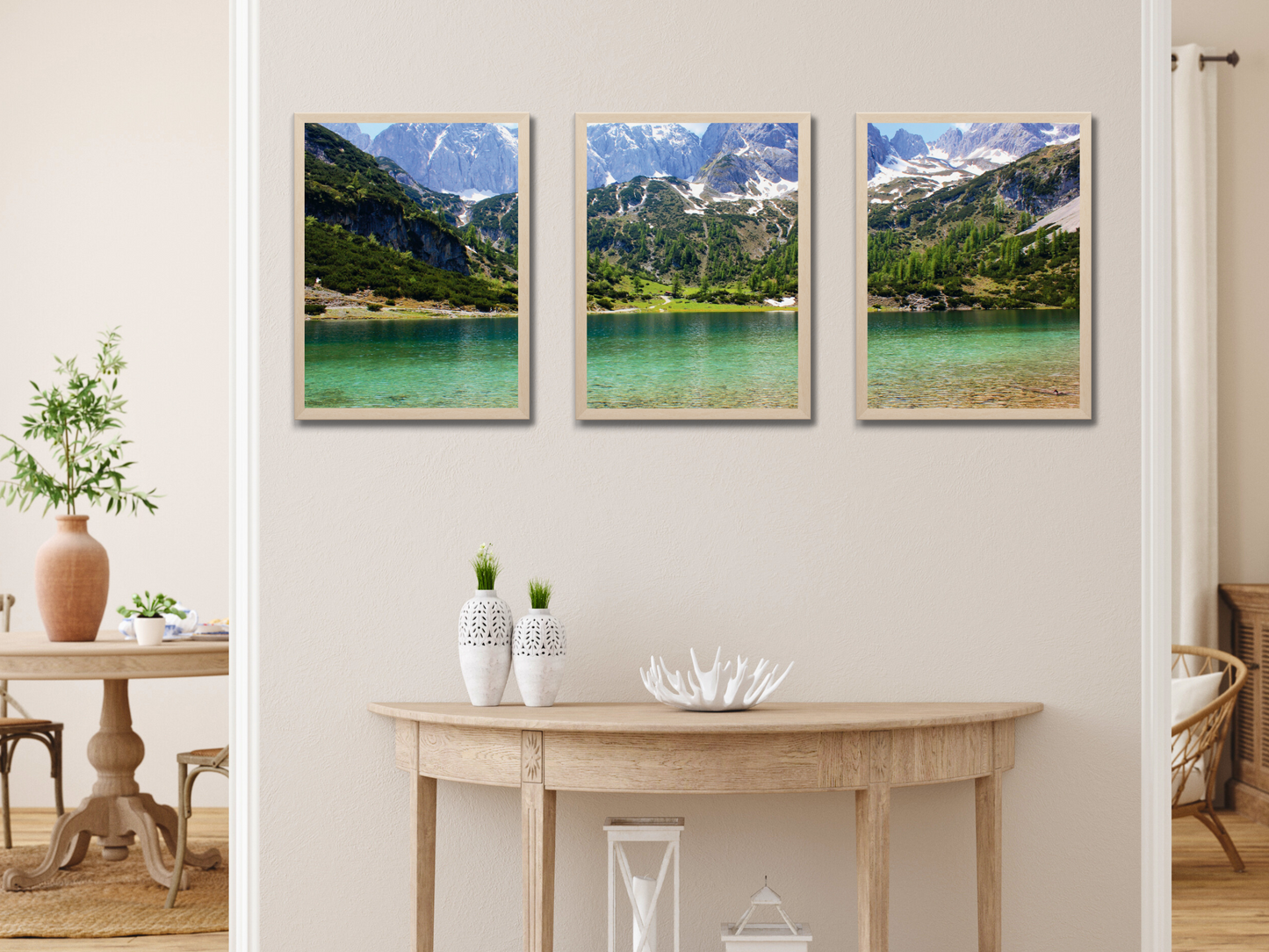 Bergsee-Triptychon-Fotografie