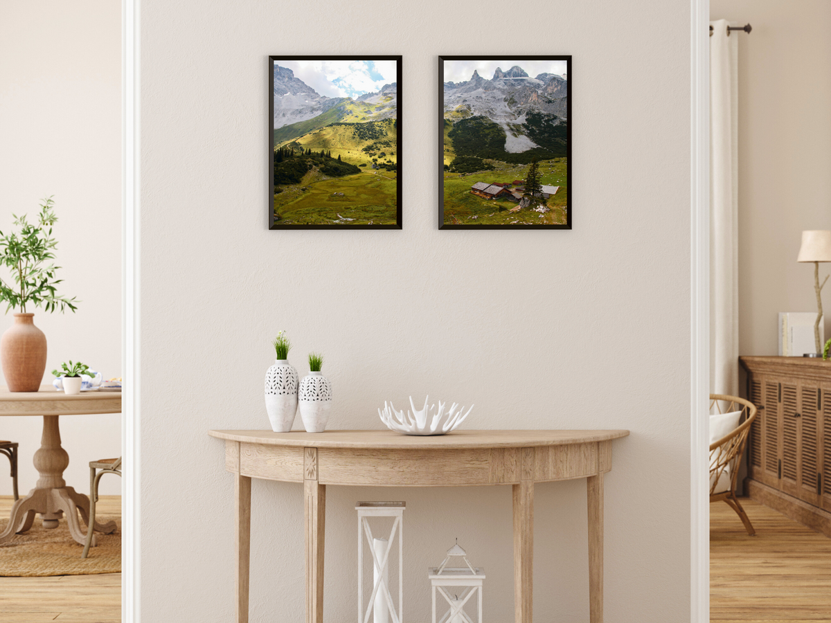Auf der Alm in den Bergen-Split-Fotografie