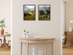 On the Mountain Pasture in the Mountains-Split-Photography