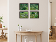 Conifers and green Hills-Split-Photography