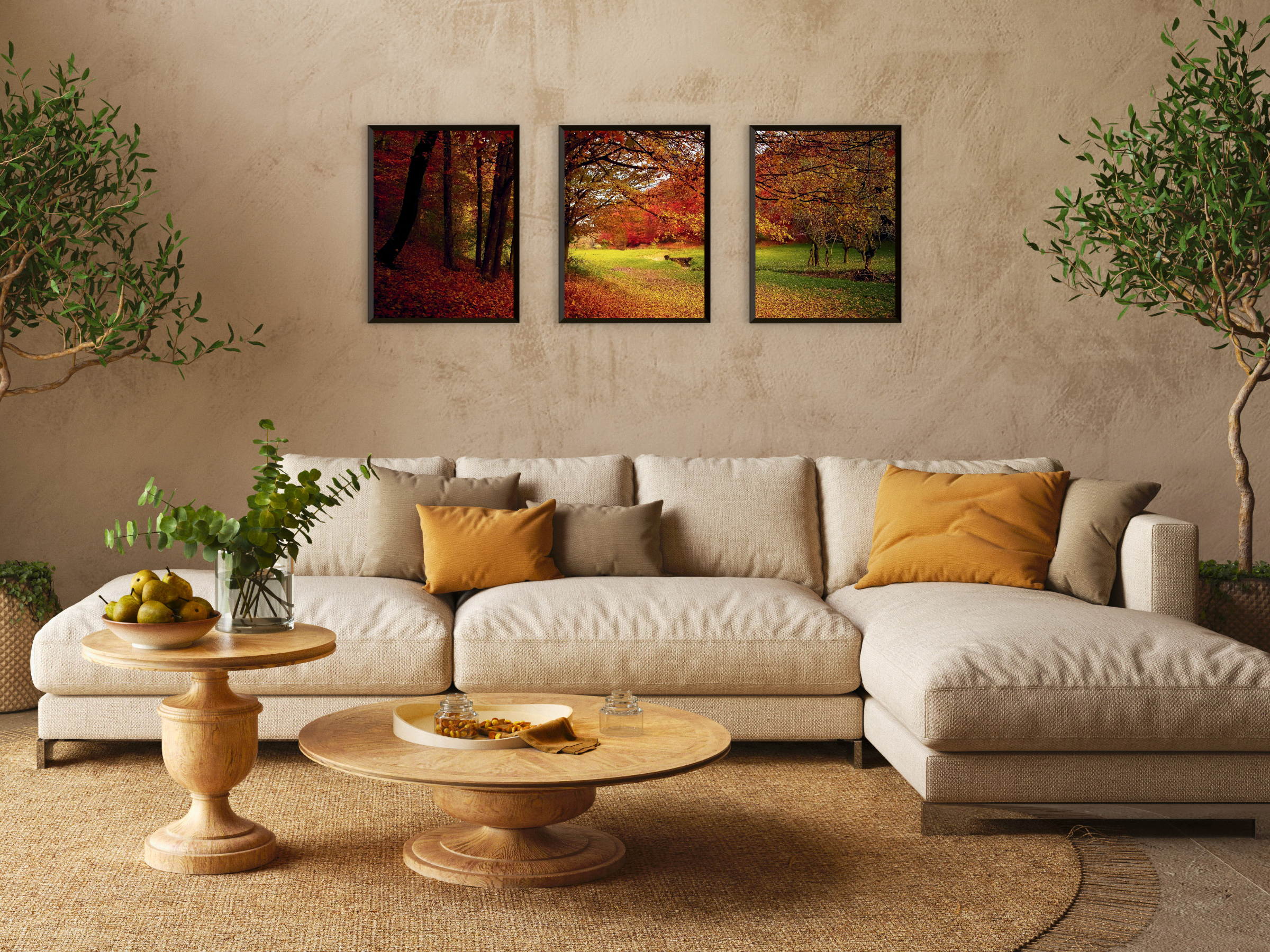 Herbstruhe-Triptychon-Fotografie