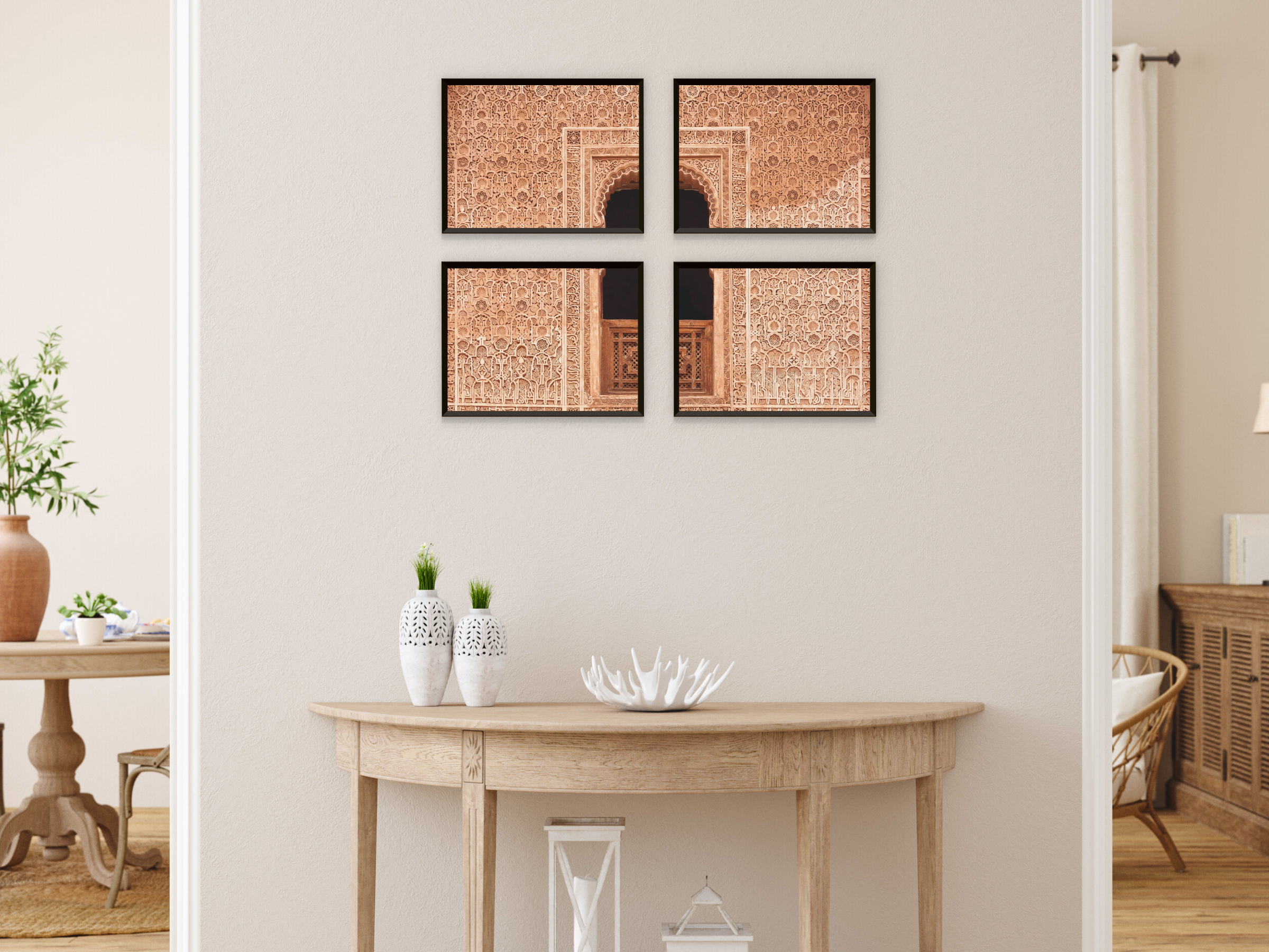 Photographie de fenêtres marocaines