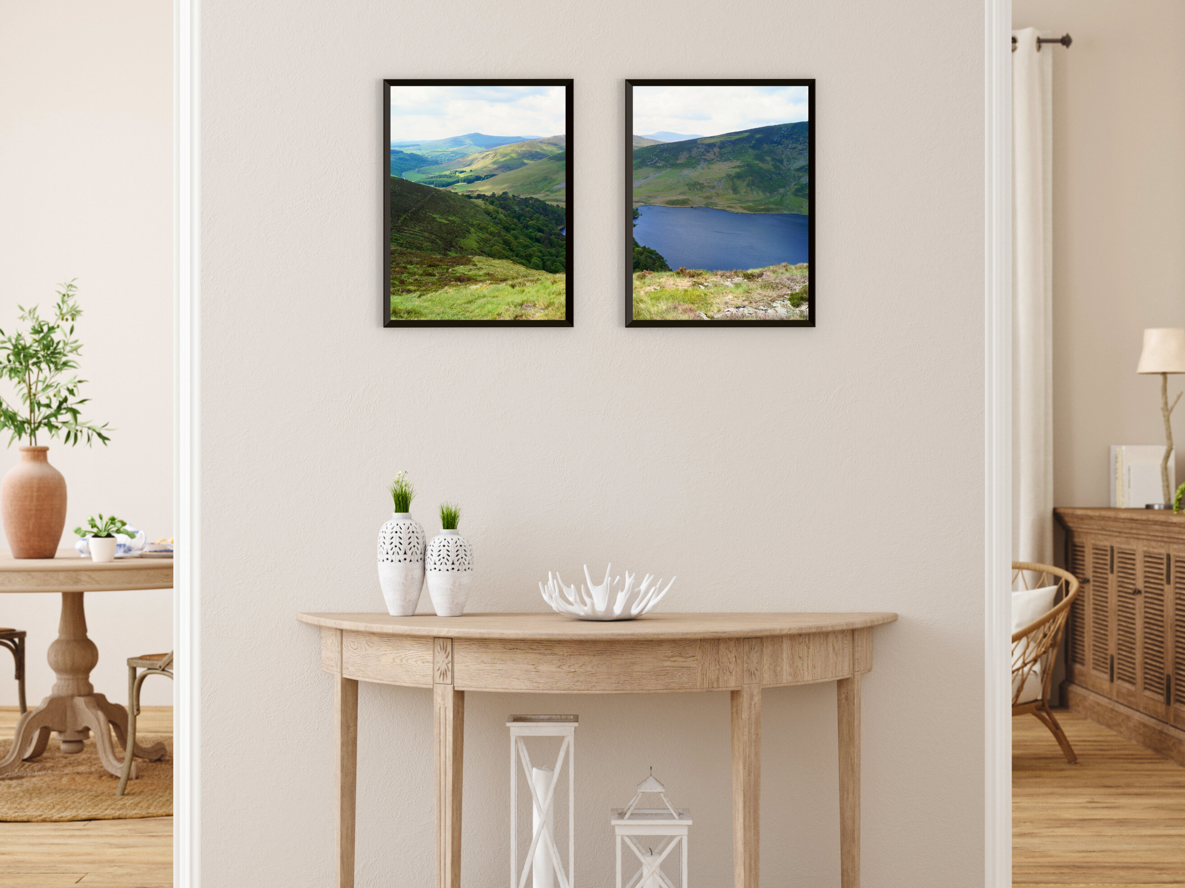 Hügellandschaft-Split-Fotografie