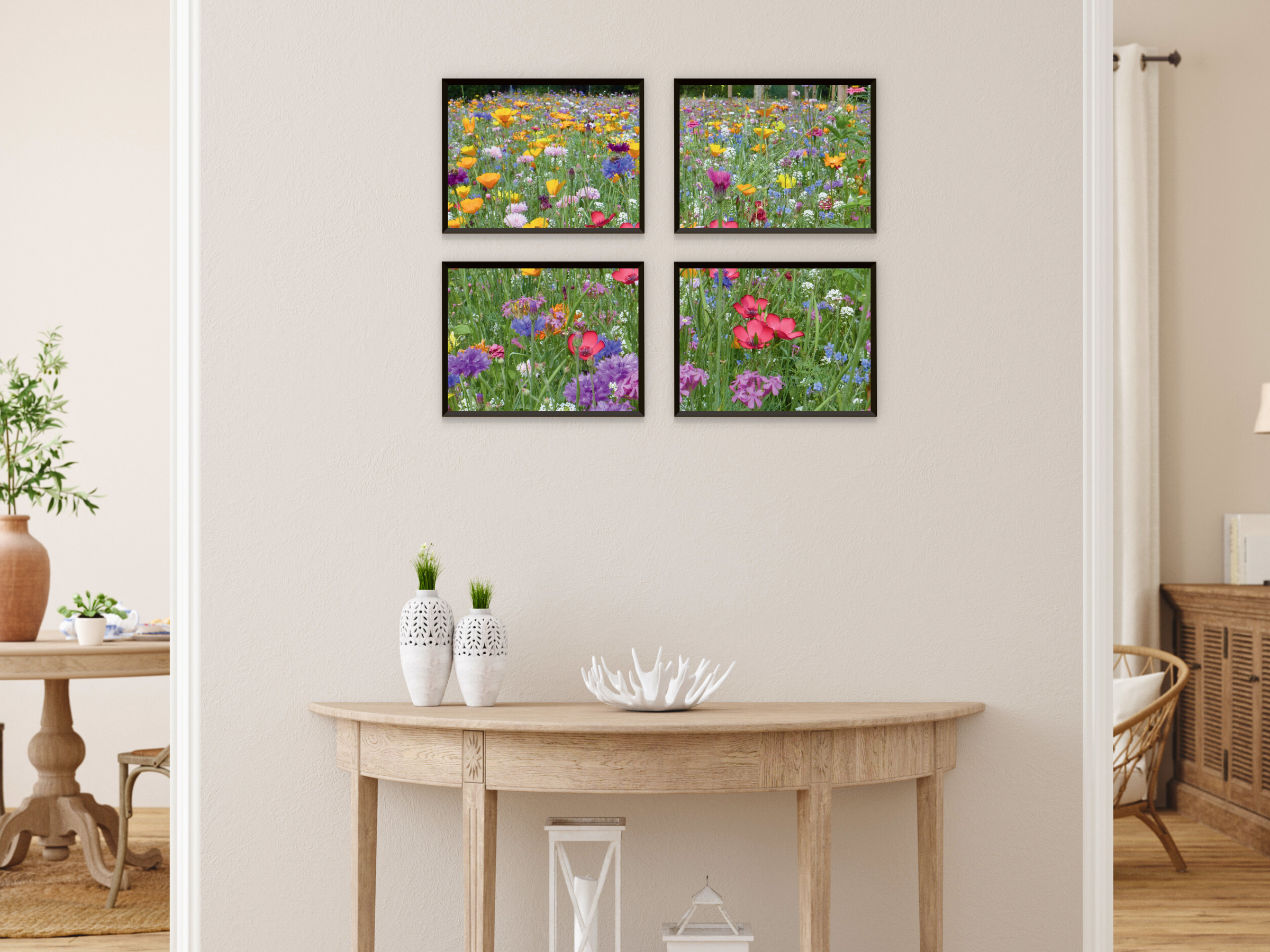 Bunte Blumenwiese-Split-Fotografie