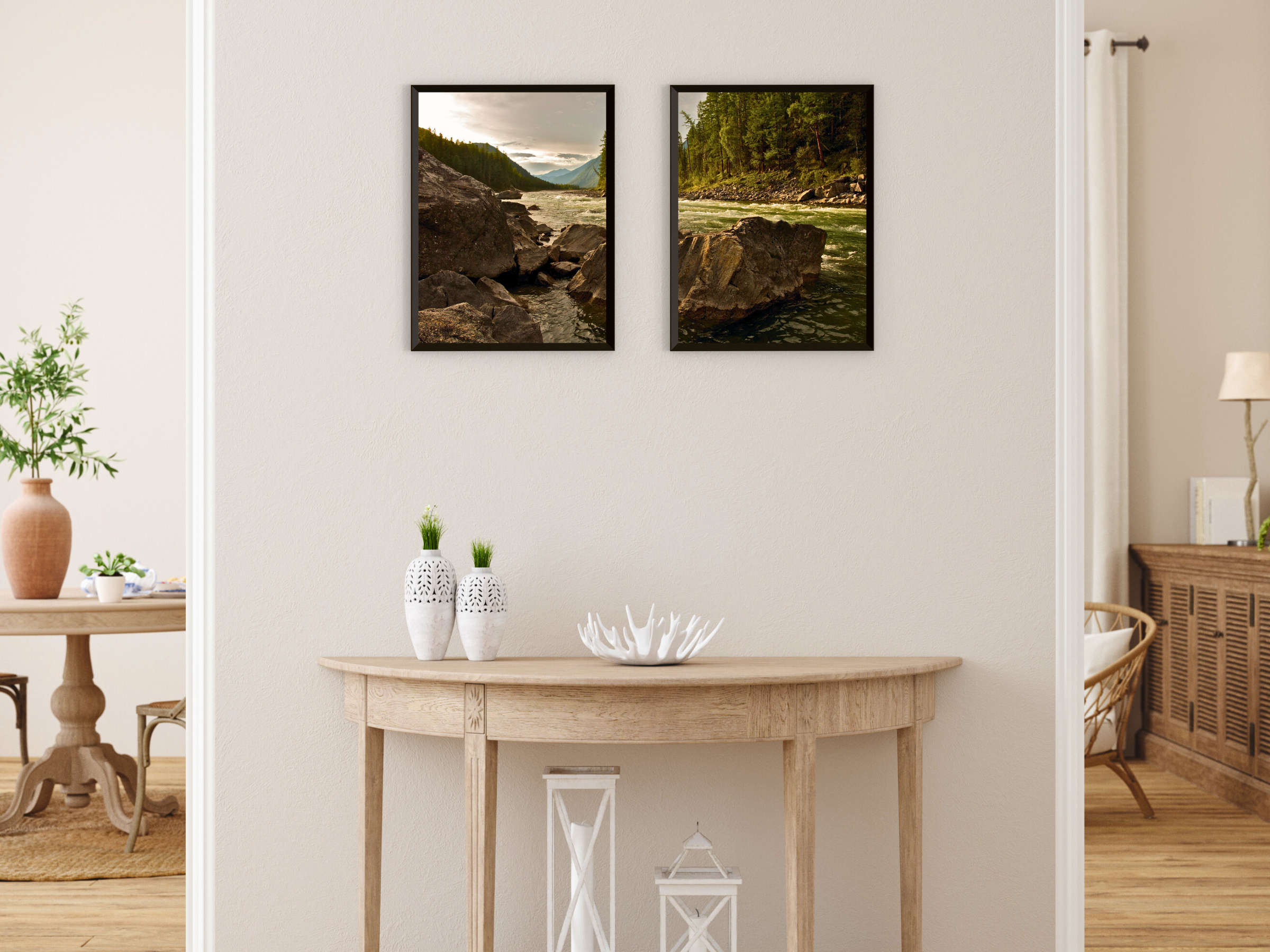 Gebirgsfluss-Split-Fotografie