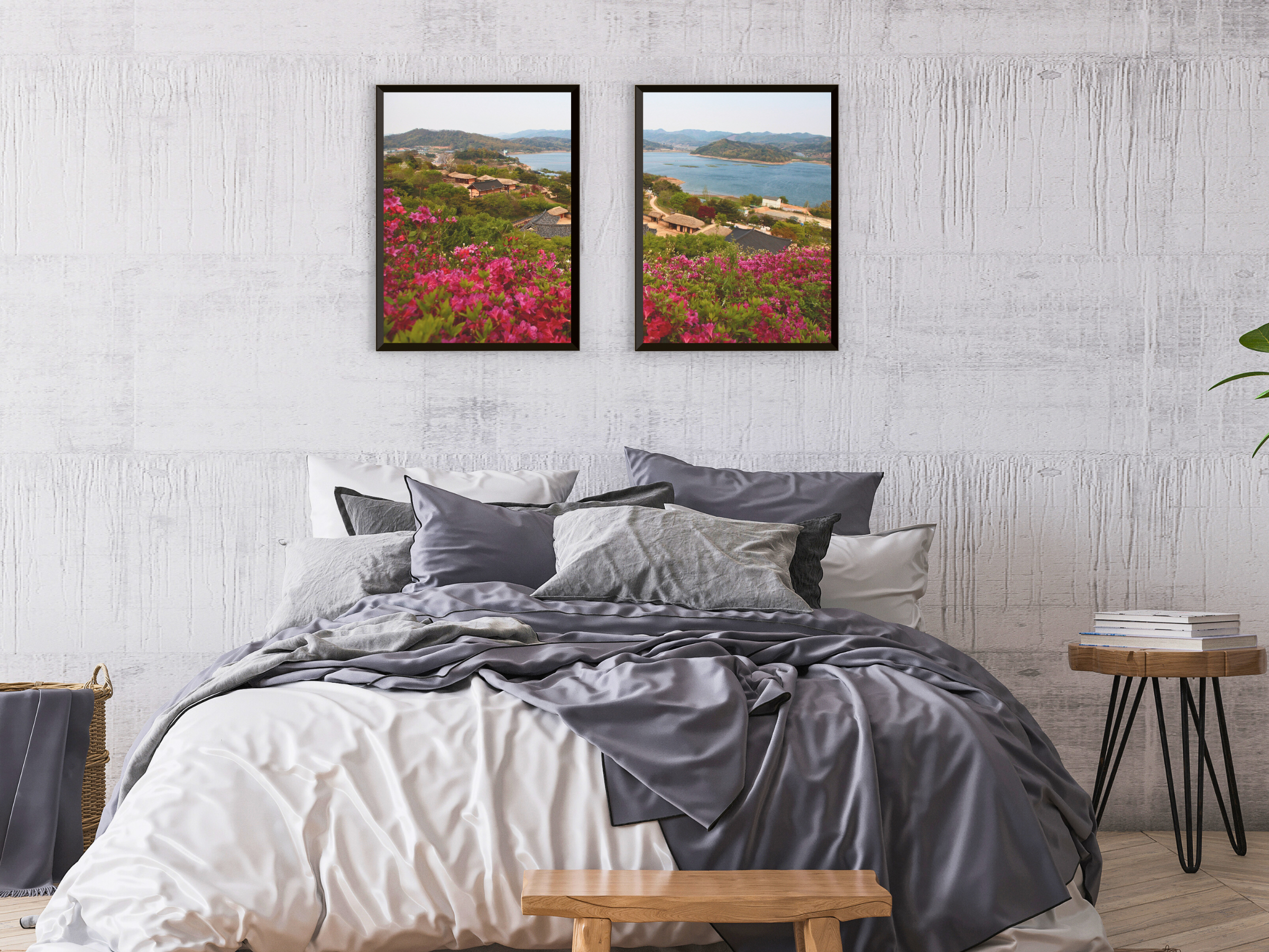 Landschaft am See-Split-Fotografie