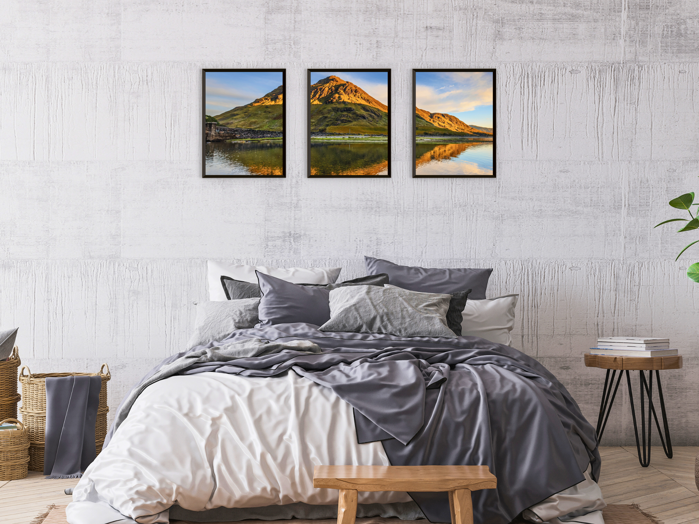 Bergstille-Triptychon-Fotografie