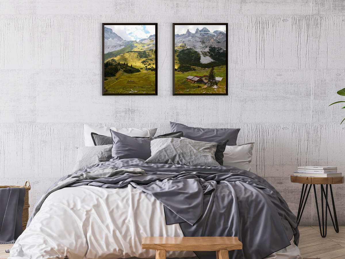 Auf der Alm in den Bergen-Split-Fotografie