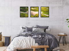 Seenlandschaft-Triptychon-Fotografie