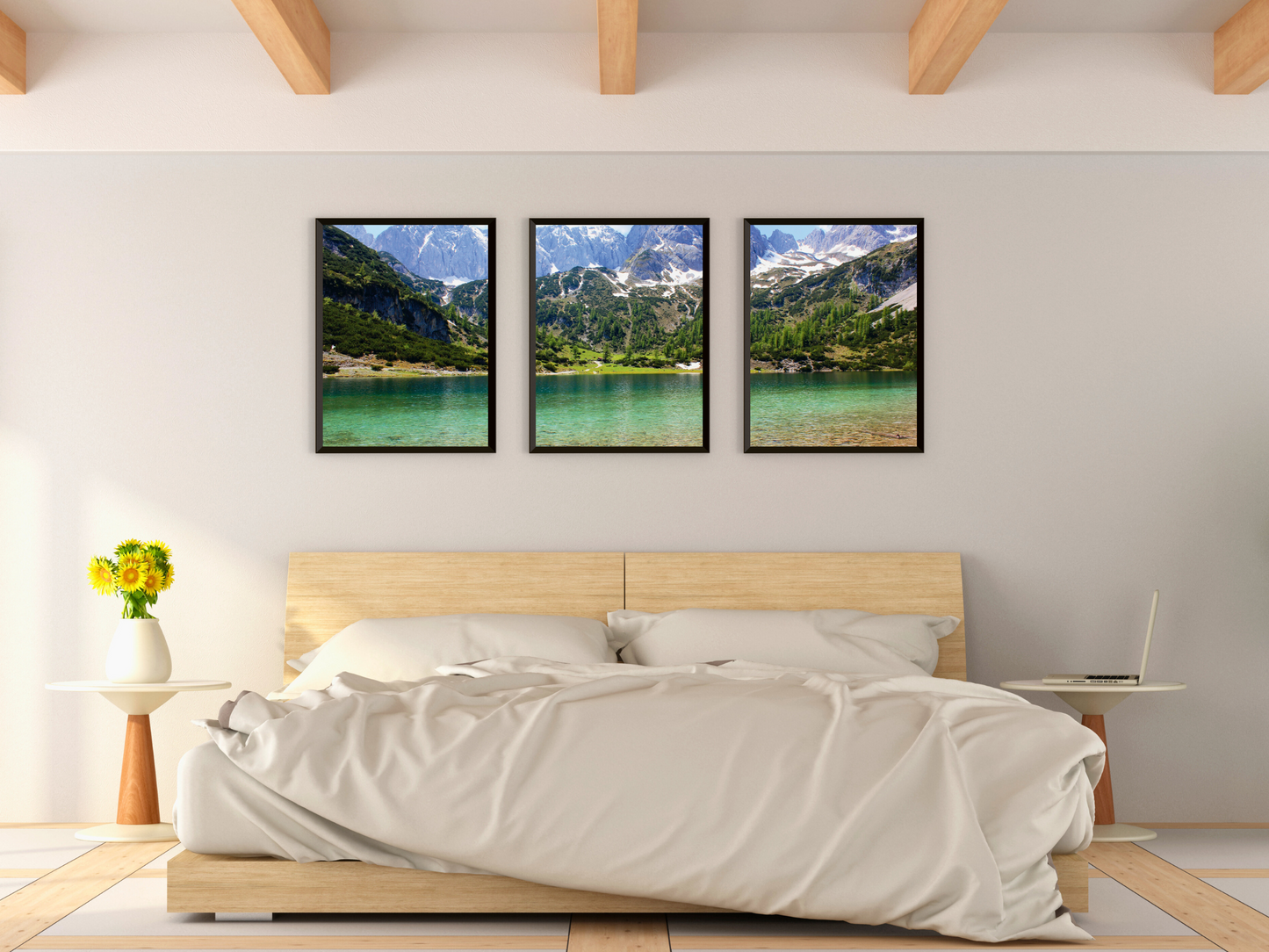 Bergsee-Triptychon-Fotografie