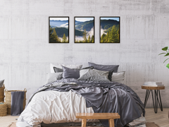 View over the Forest hill-Triptych-Photography