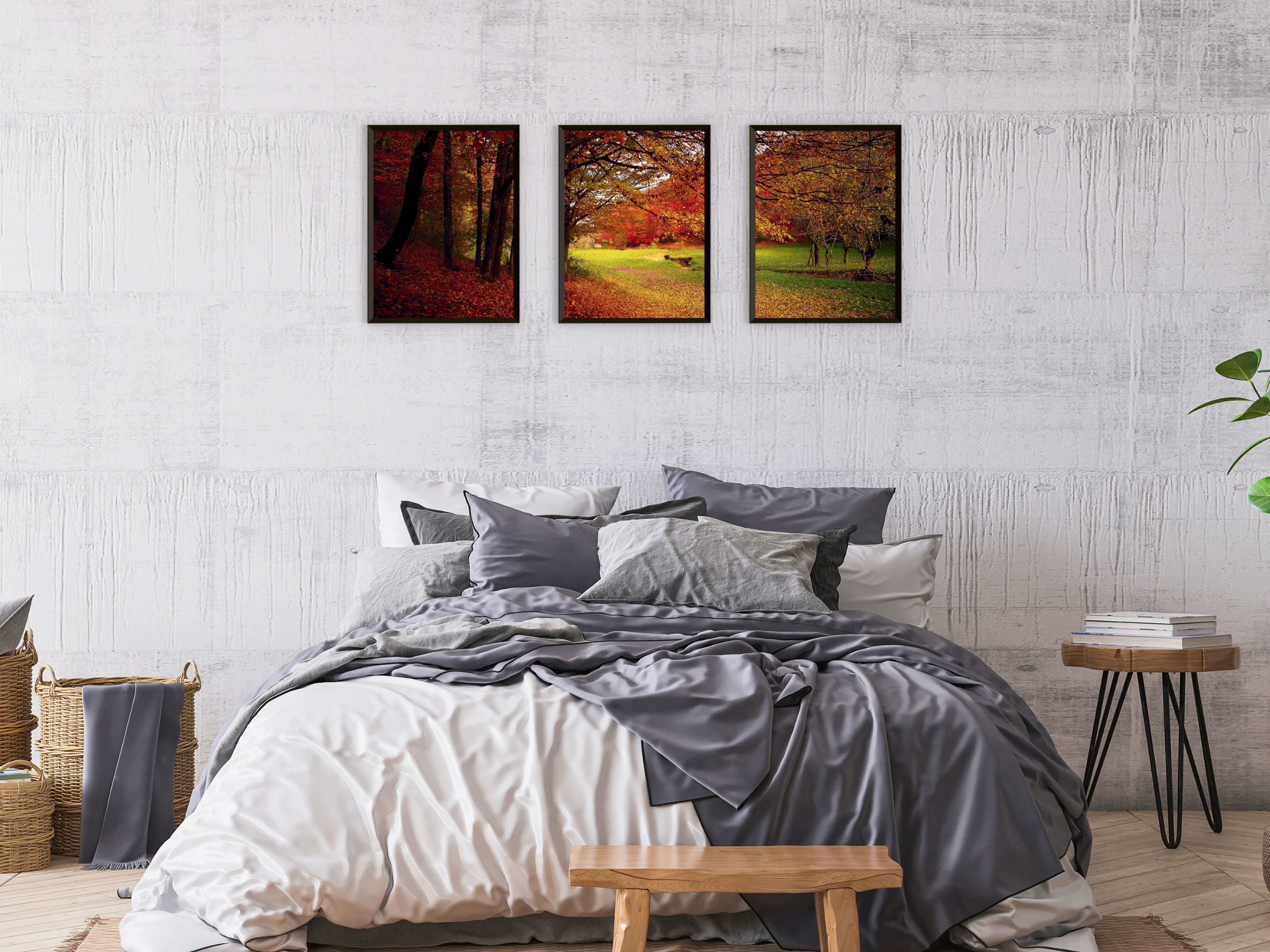 Herbstruhe-Triptychon-Fotografie