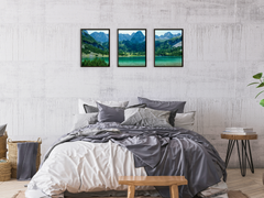 Bergsee-Triptychon-Fotografie